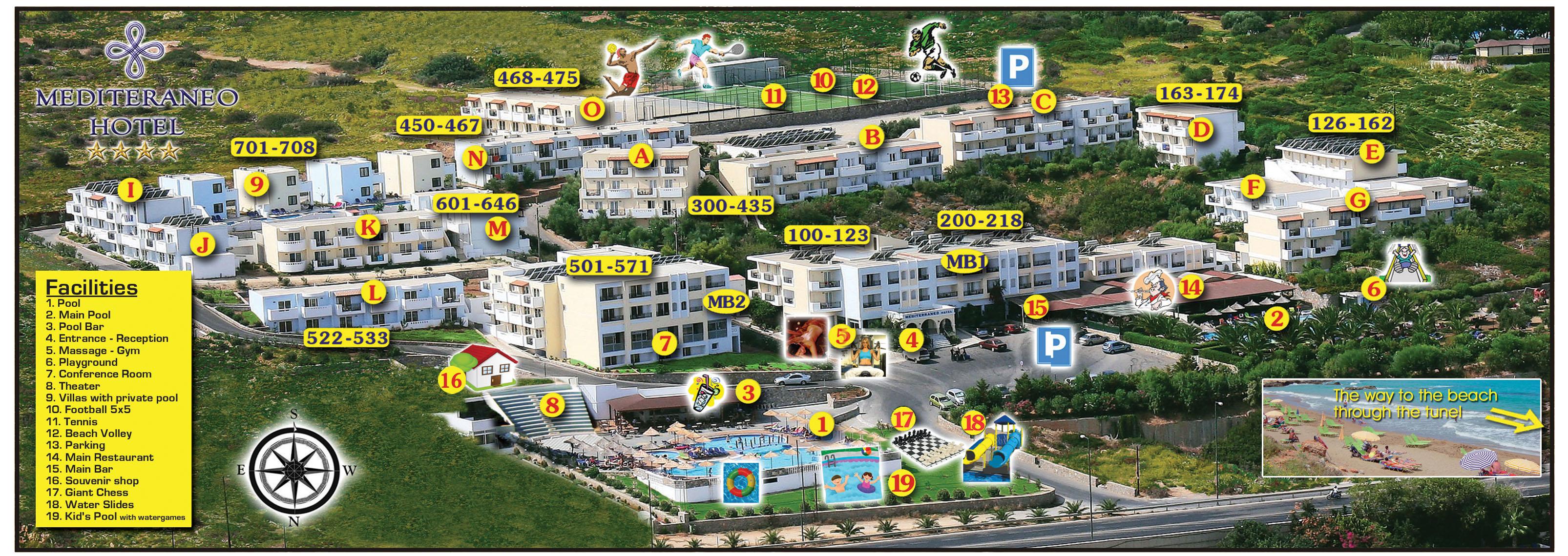Mediterraneo Hotel Khersónisos Eksteriør bilde